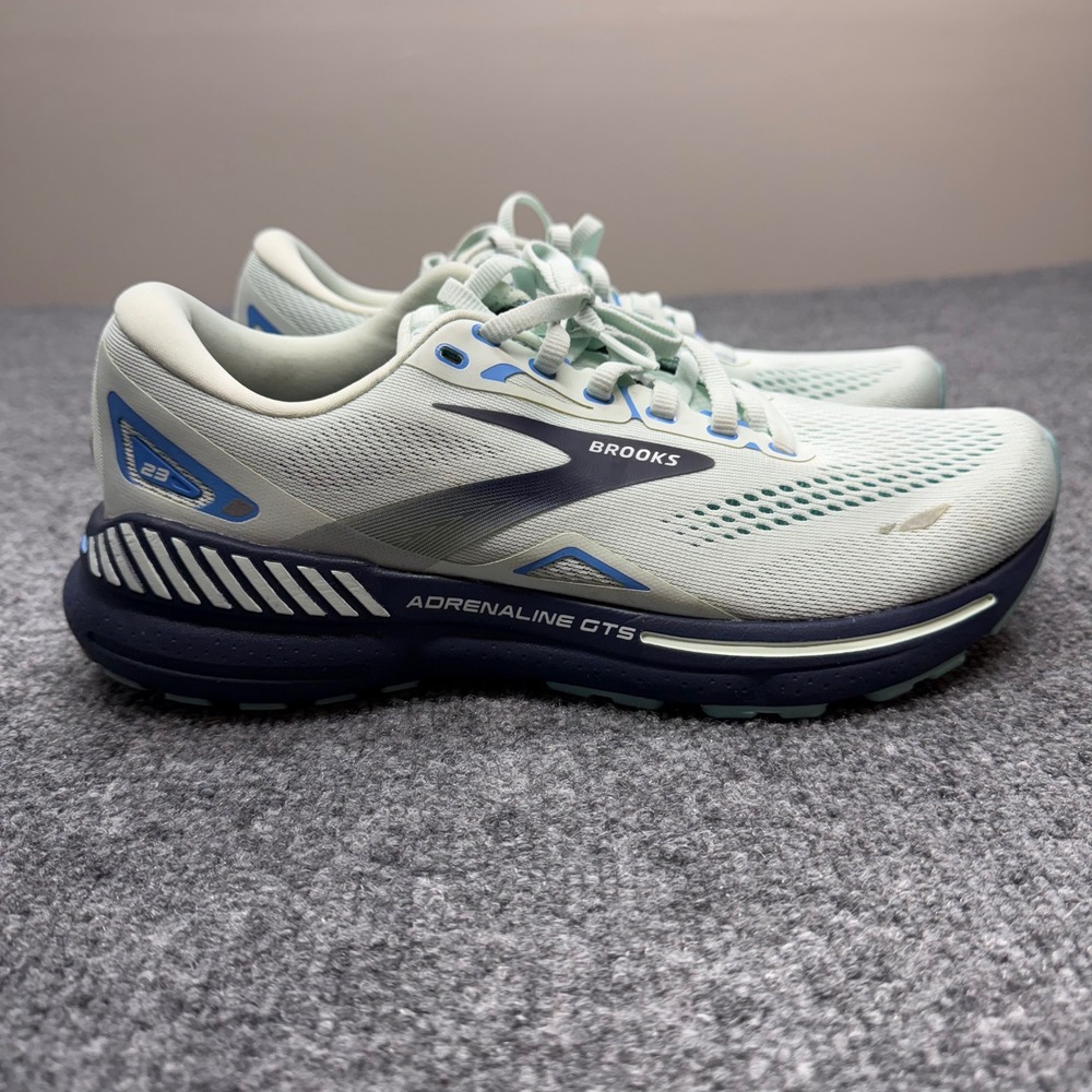 Brooks Adrenaline GTS 23 Running Shoes Mint Navy Blue 1203811B471 Womens 9